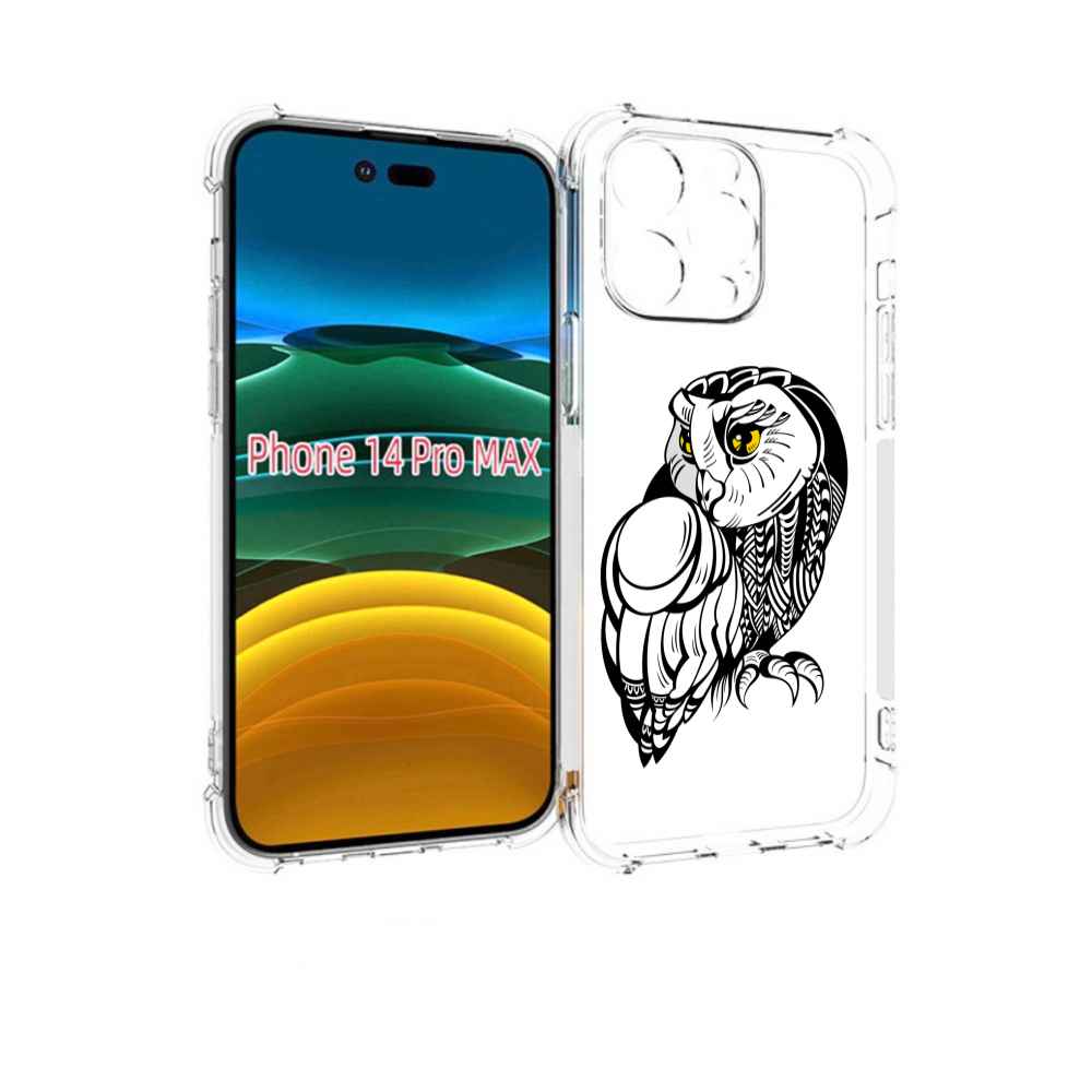 

Чехол MyPads сова-красотка для iPhone 14 Pro Max, Прозрачный, Tocco