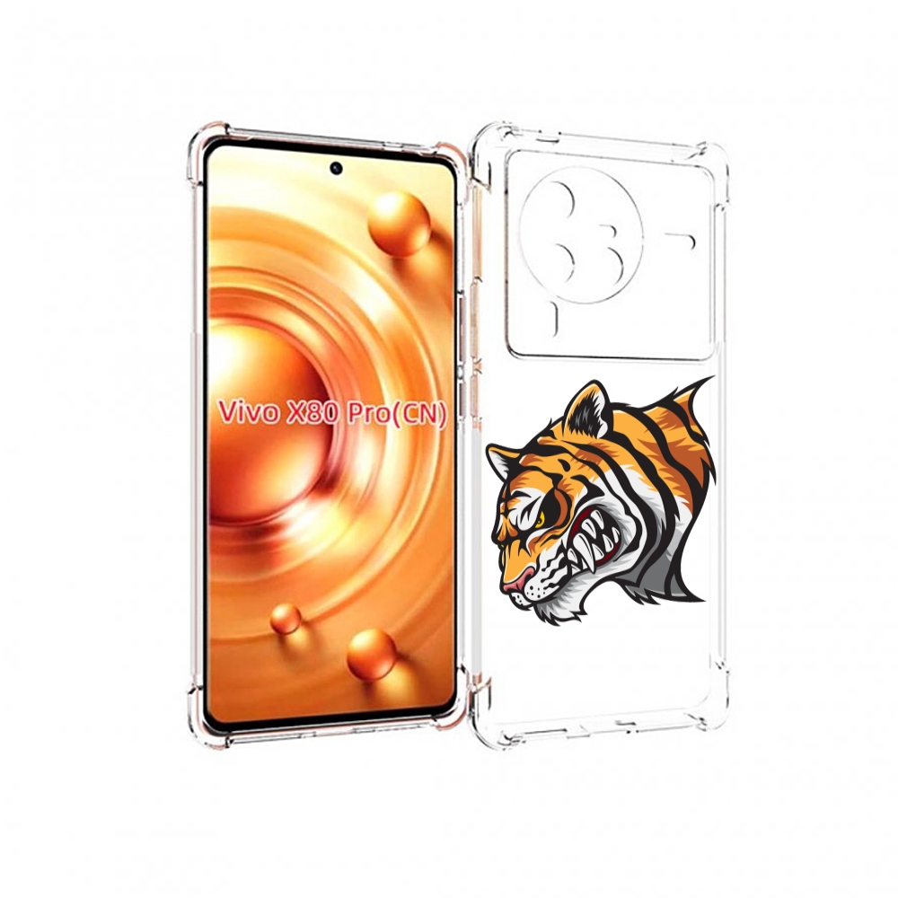 

Чехол MyPads Тигр для Vivo X80 Pro, Прозрачный, Tocco