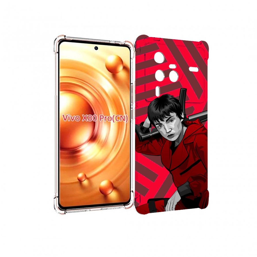 

Чехол MyPads Токио-бумажный-дом для Vivo X80 Pro, Прозрачный, Tocco