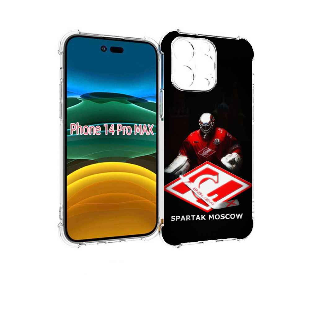 

Чехол MyPads спартак хоккеи мужской для iPhone 14 Pro Max, Прозрачный, Tocco