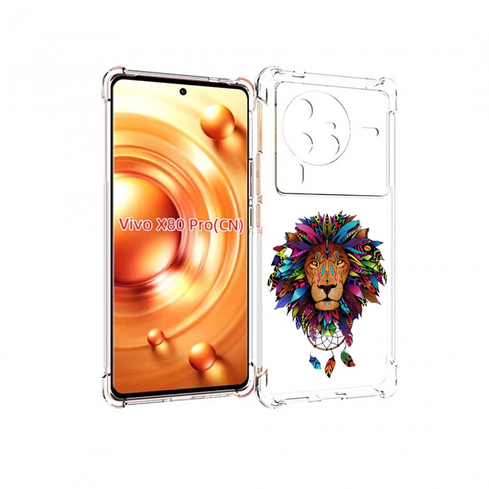 

Чехол MyPads Тотемный Лев для Vivo X80 Pro, Прозрачный, Tocco