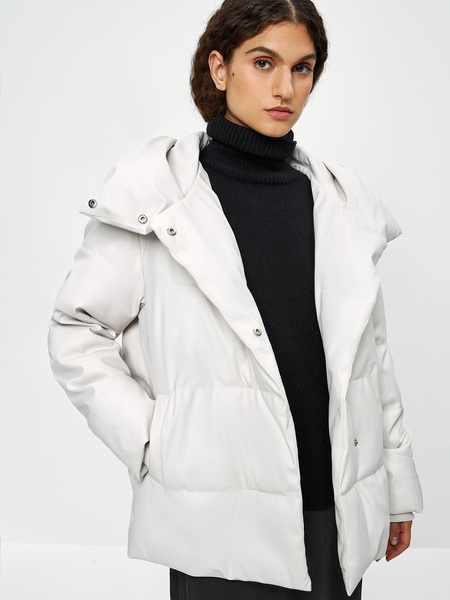 

Кожаная куртка женская ZARINA 3122411111 бежевая L, 3122411111