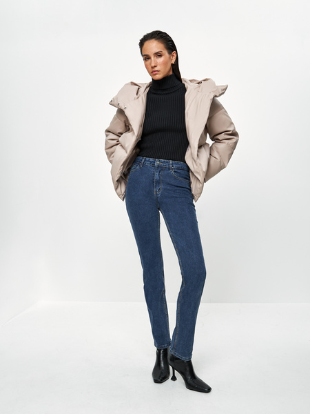 

Кожаная куртка женская ZARINA 3122411111 бежевая 2XL, Бежевый, 3122411111