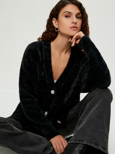 

Кардиган женский ZARINA 2461653853 черный M, 2461653853