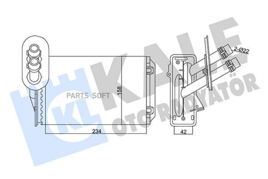 

Радиатор Отопителя Audi A3/ Tt- Volkswagen Golf Iv/ Bora/ New Beetle/ Polo Classic- Seat L