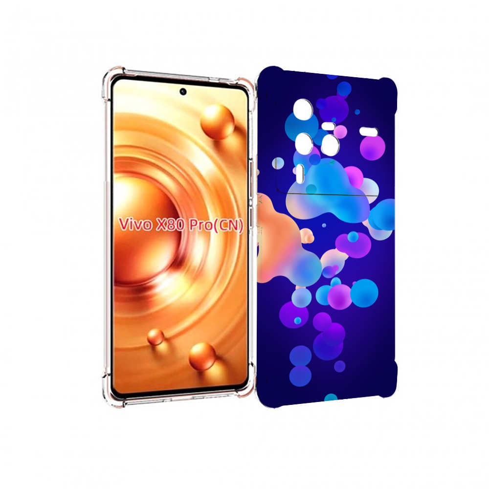 

Чехол MyPads абстрактные-пузырьки для Vivo X80 Pro, Прозрачный, Tocco