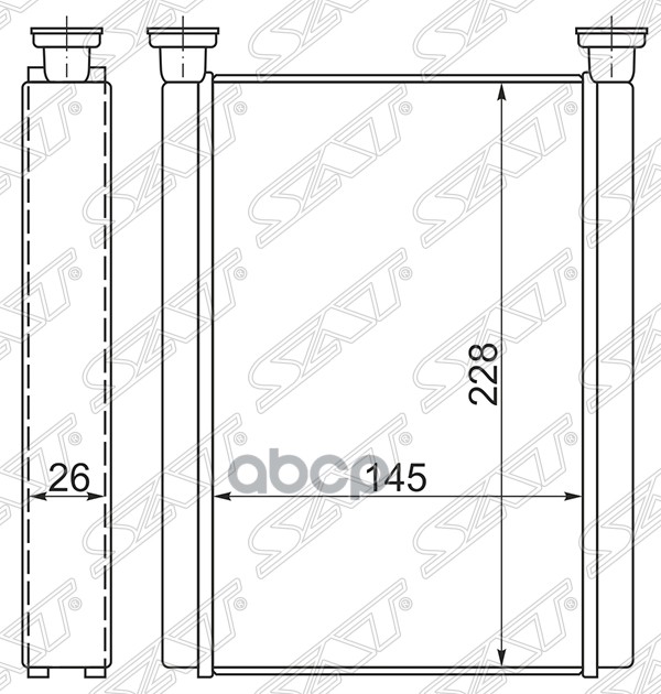 

Радиатор Печки Sat Stty383950 Toyota Camry #Cv30 01-06/Solara 03-08/Toyota Land Cruiser 10