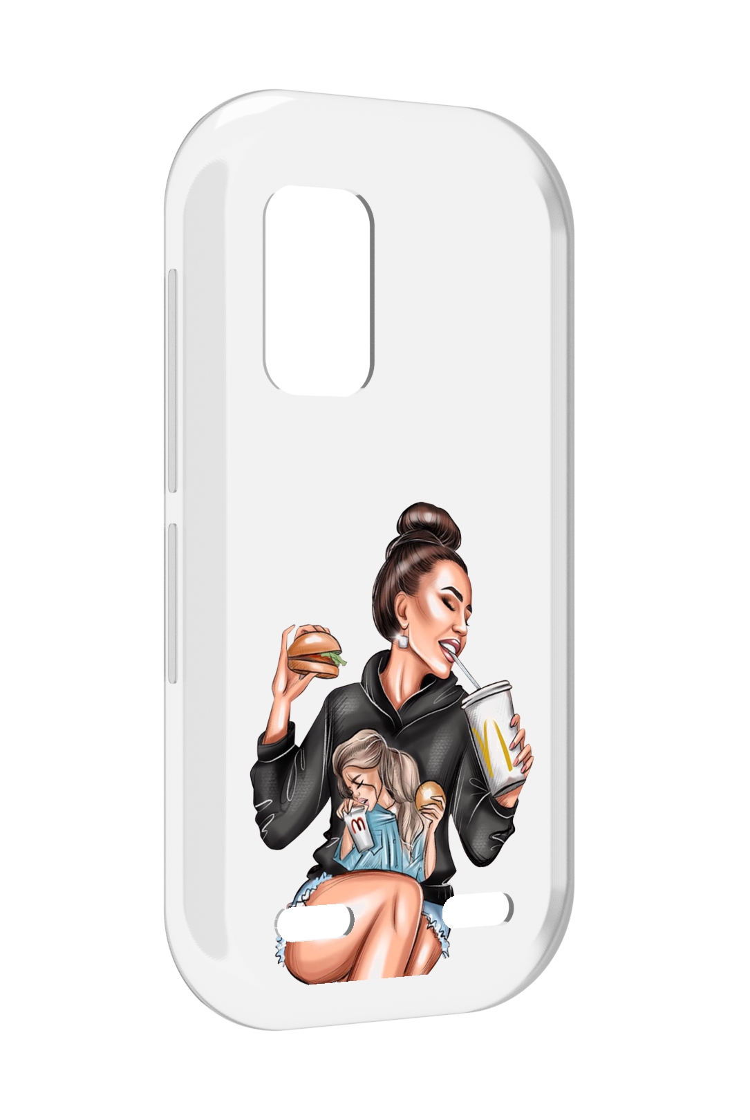 

Чехол MyPads любительница-макдональдс женский для UleFone Armor X10 / X10 Pro, Прозрачный, Tocco