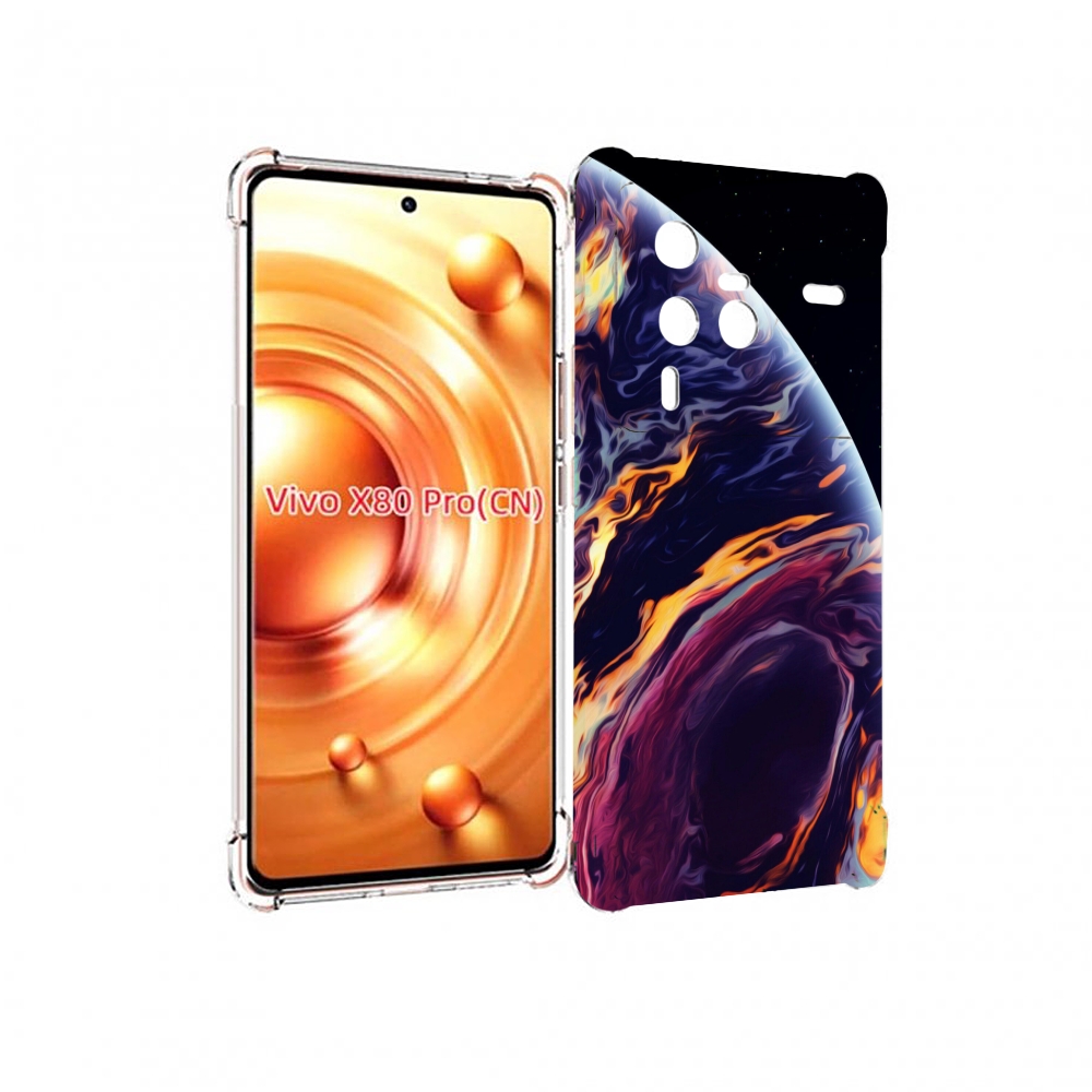 

Чехол MyPads акварельная планета для Vivo X80 Pro, Прозрачный, Tocco