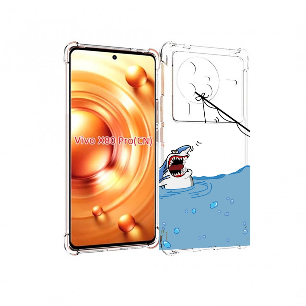 

Чехол MyPads акула-рисунок для Vivo X80 PRO, Прозрачный, Tocco