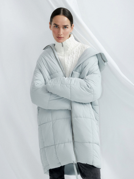 

Пальто женское ZARINA 2460401101 бирюзовое L, Бирюзовый, 2460401101