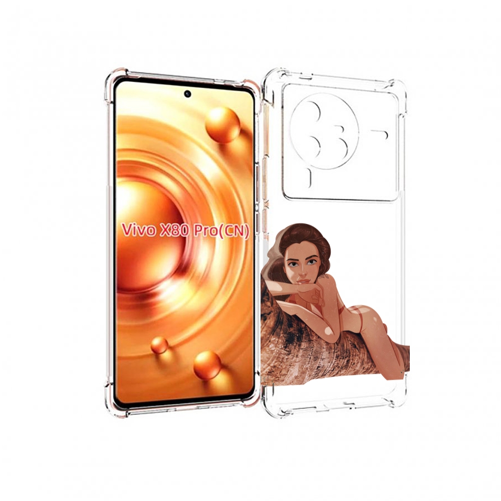 

Чехол MyPads амазонка-на-дереве для Vivo X80 PRO, Прозрачный, Tocco