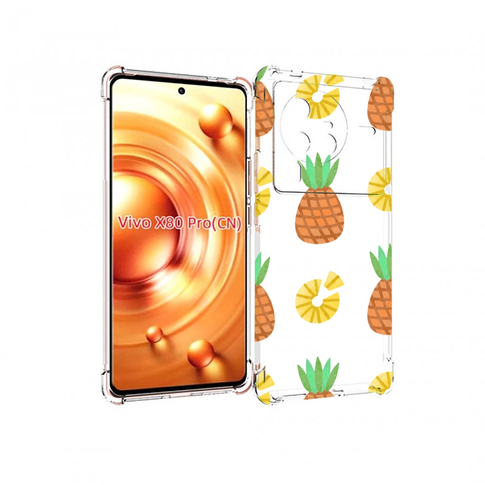 

Чехол MyPads ананасики для Vivo X80 PRO, Прозрачный, Tocco
