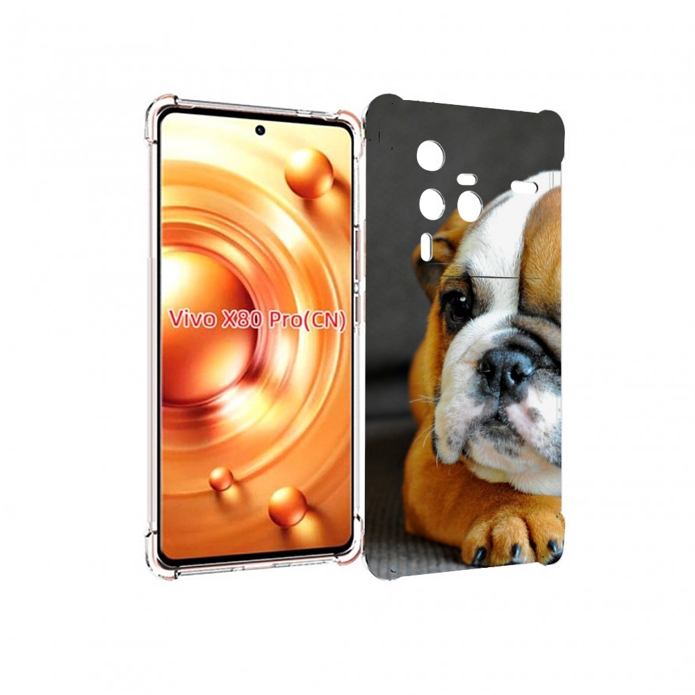 

Чехол MyPads англиискии бульдор для Vivo X80 Pro, Прозрачный, Tocco