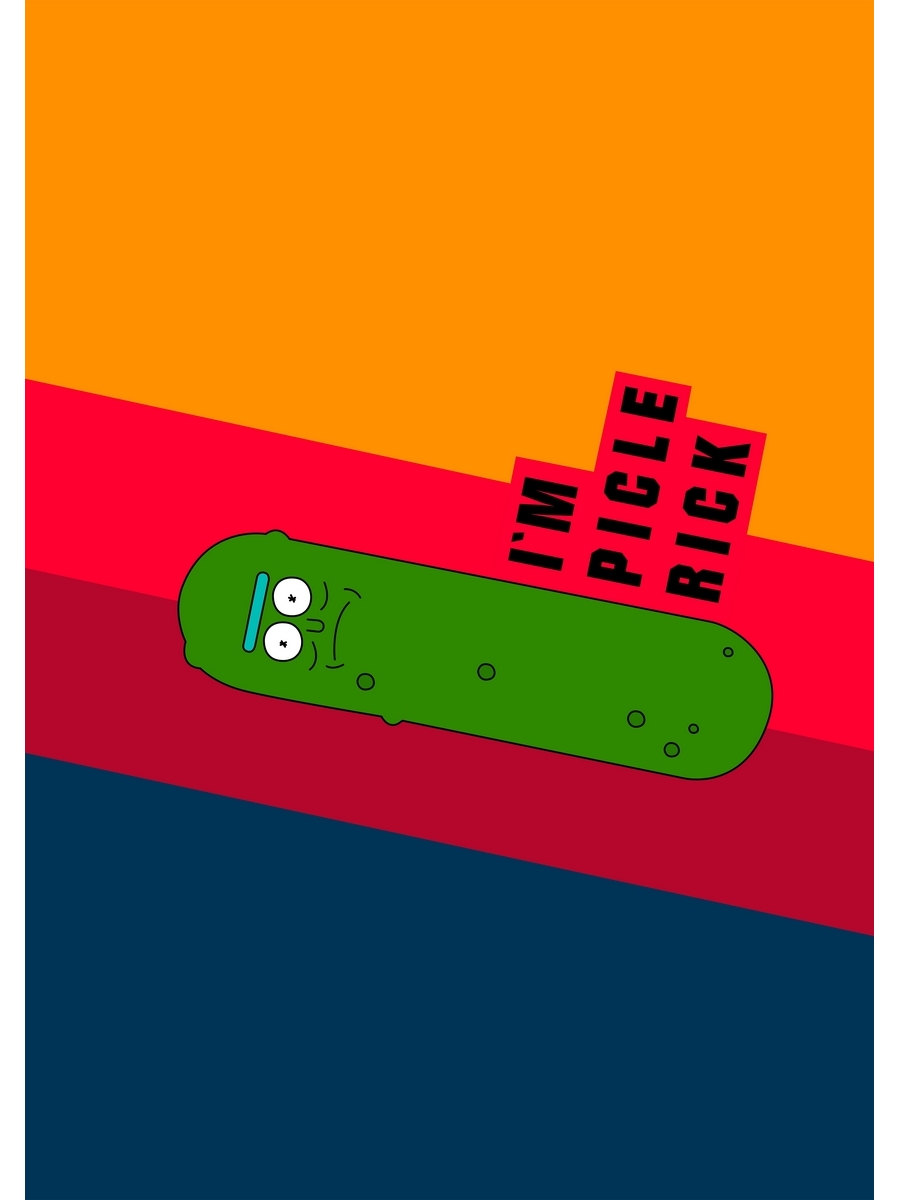 

Постер DRABS А2 Pickle Rick