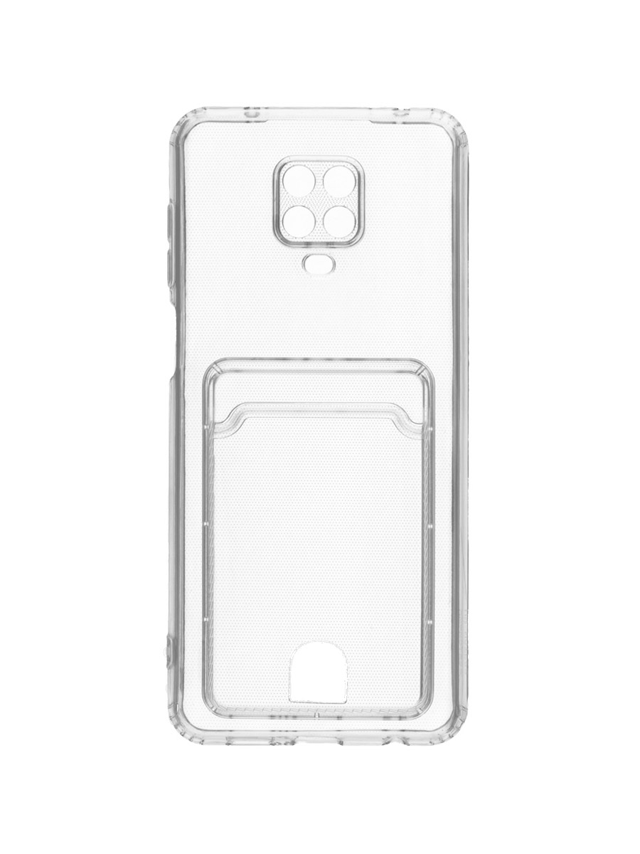 Чехол для Xiaomi Redmi Note 9S, Redmi Note 9 Pro с картхолдером, с принтом КОРГИ В КОСМОСЕ