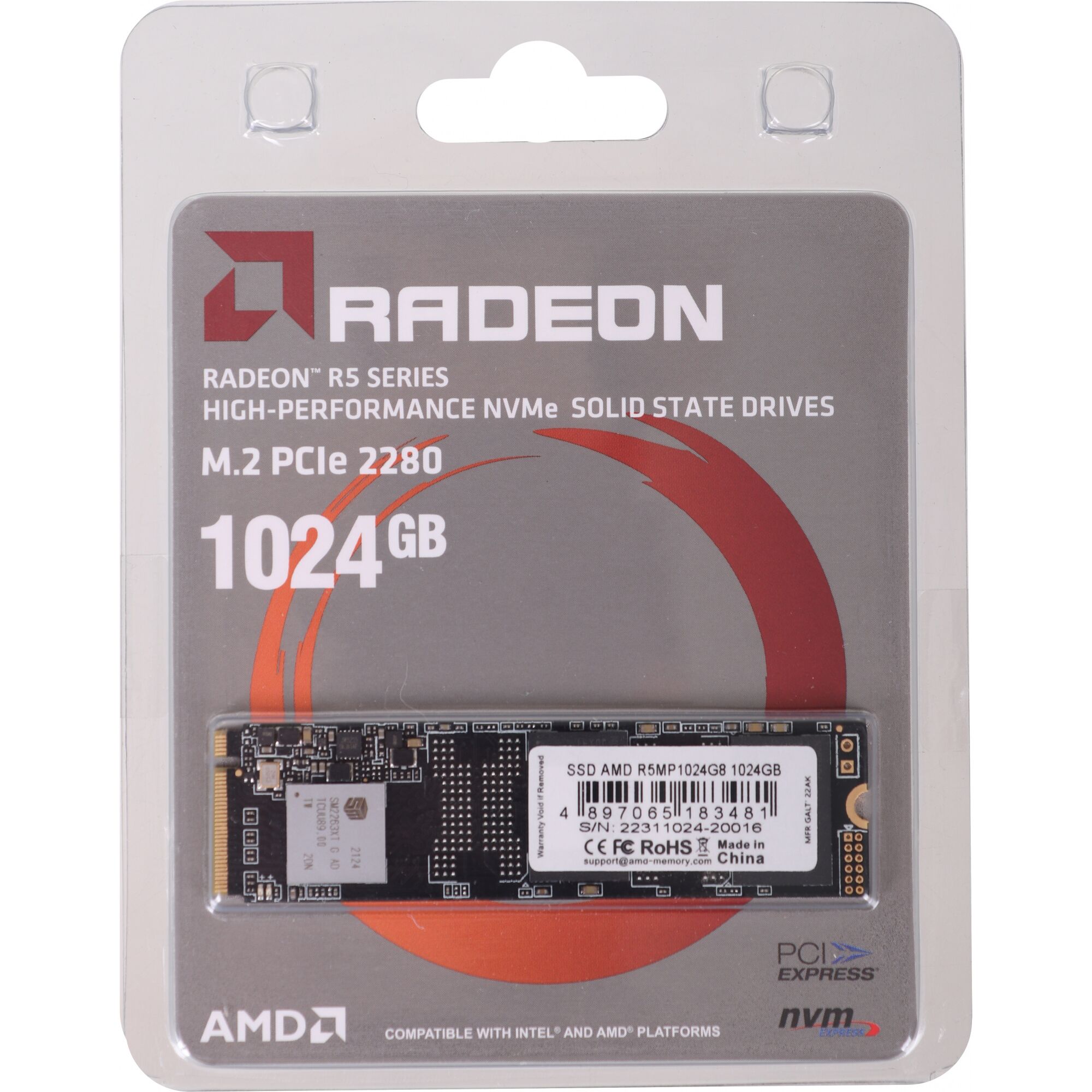 SSD накопитель AMD M.2 2280 1 ТБ 1712733