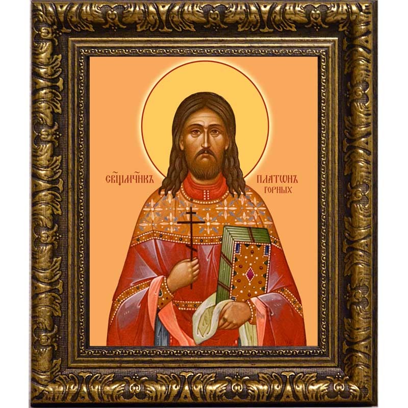 

Платон Горных, священномученик пресвитер. Икона на холсте.