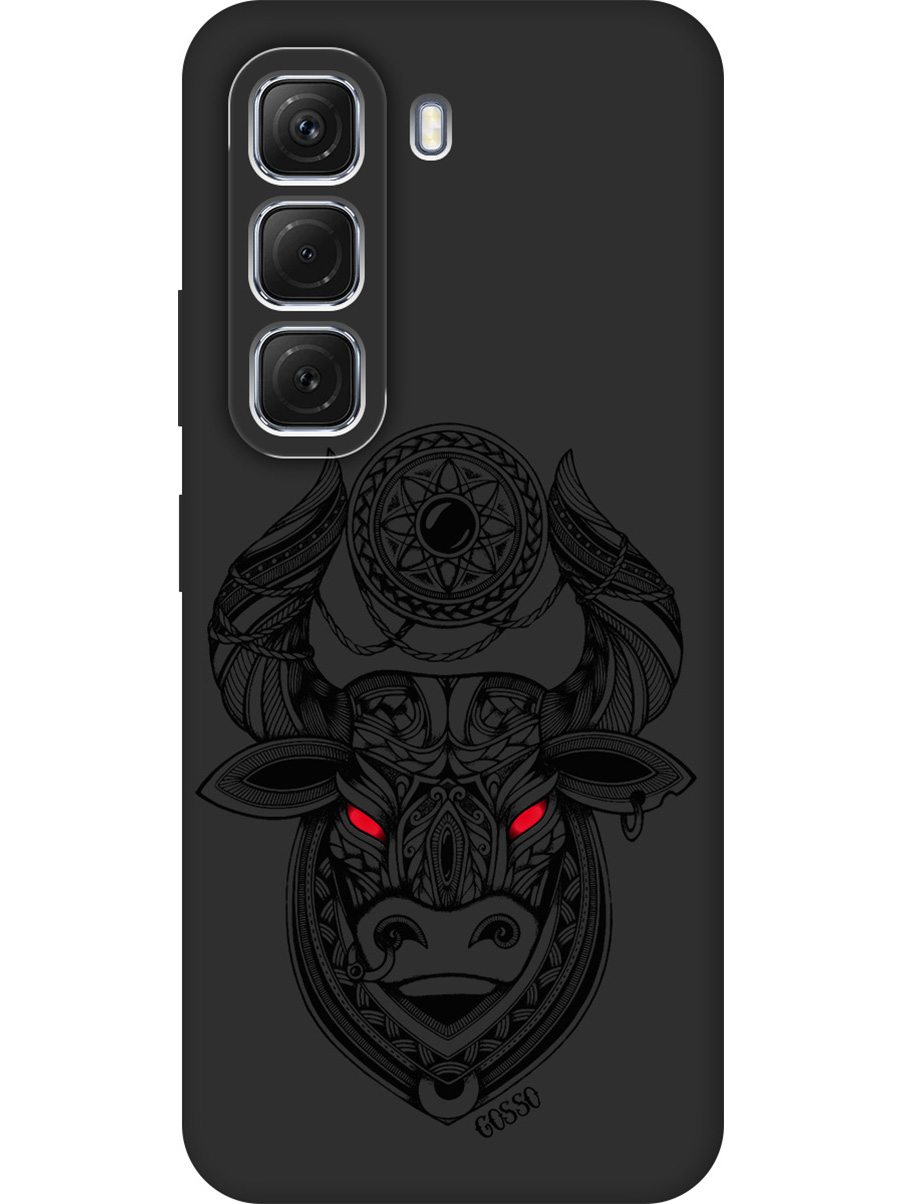 

Силиконовый чехол на Infinix Hot 50 4G с принтом "Красноглазый бык" матовый черный, Черный;прозрачный;красный, 786718712
