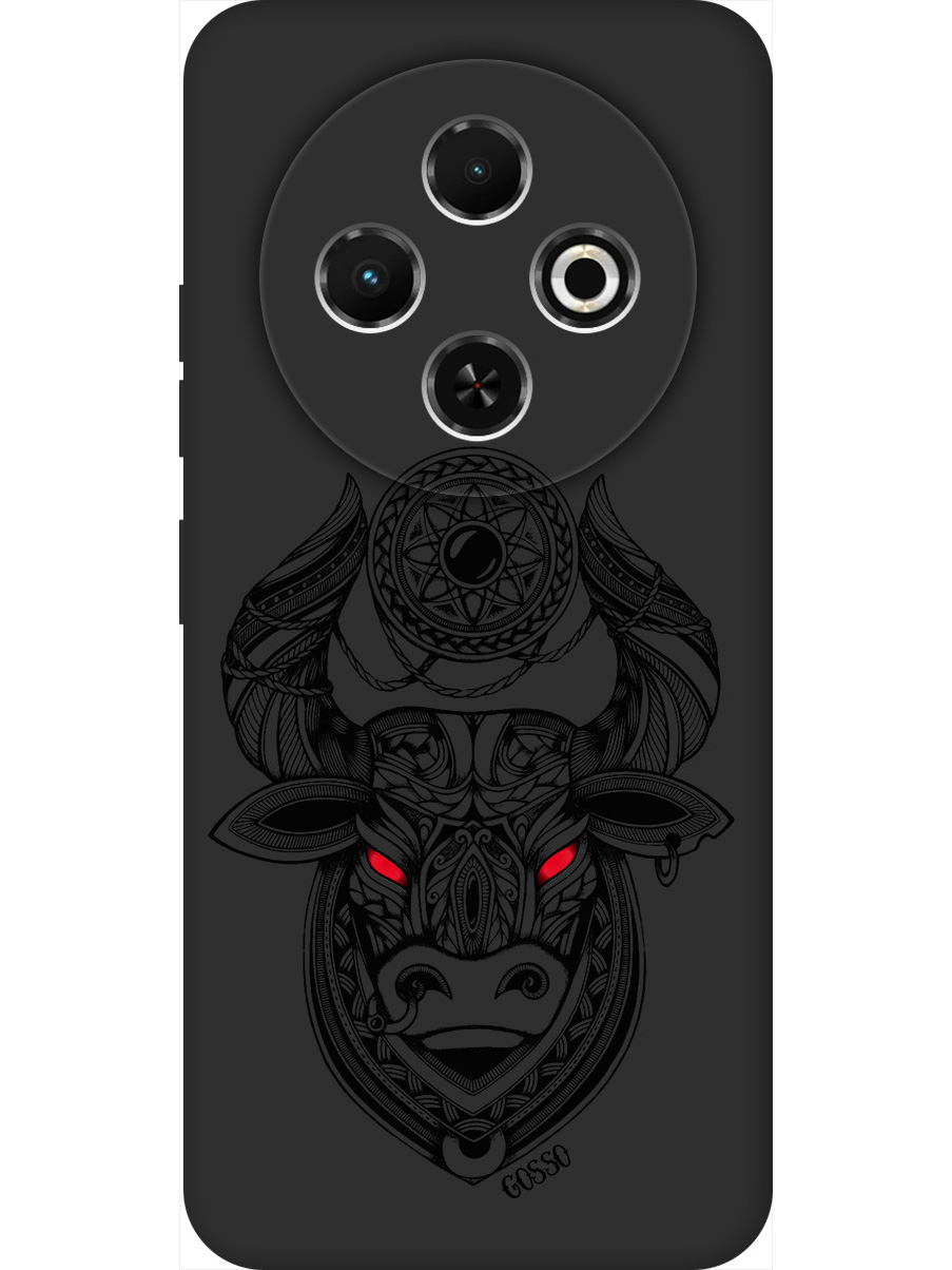 

Силиконовый чехол на Tecno Spark 30C с принтом "Красноглазый бык" матовый черный, Черный;прозрачный;красный, 786716312