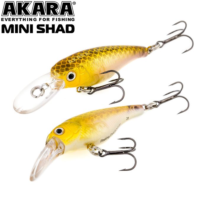 

Воблер Akara Mini Shad 40SP 2,5 гр 1/11 oz 1,6 in A153, Разноцветный, Mini Shad