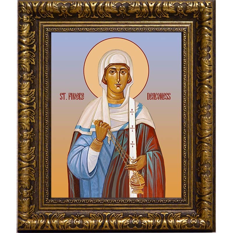 

Фива Кенхрейская (Коринфская), диакониса. Икона на холсте.