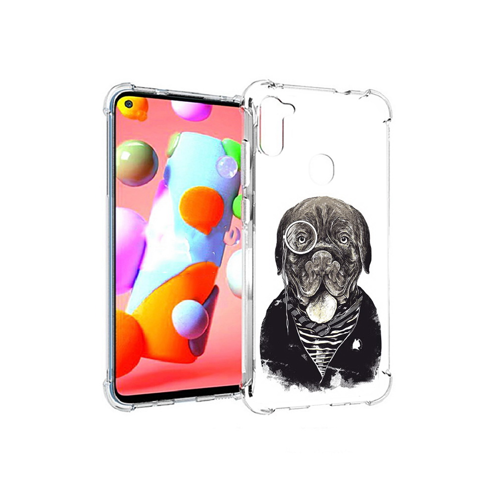 

Чехол MyPads Tocco для Samsung Galaxy A11 солидный песик (PT149913.480.615), Прозрачный, Tocco