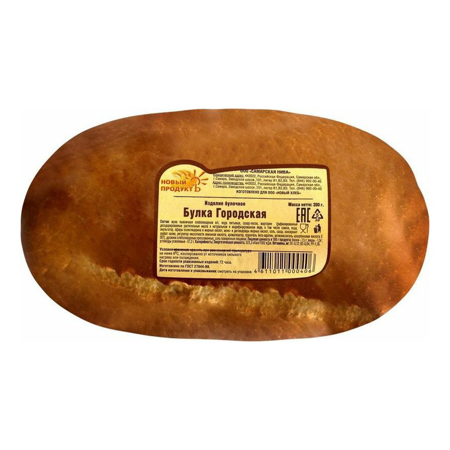 

Хлеб белый Новый продуктъ Городская 200 г, Городская