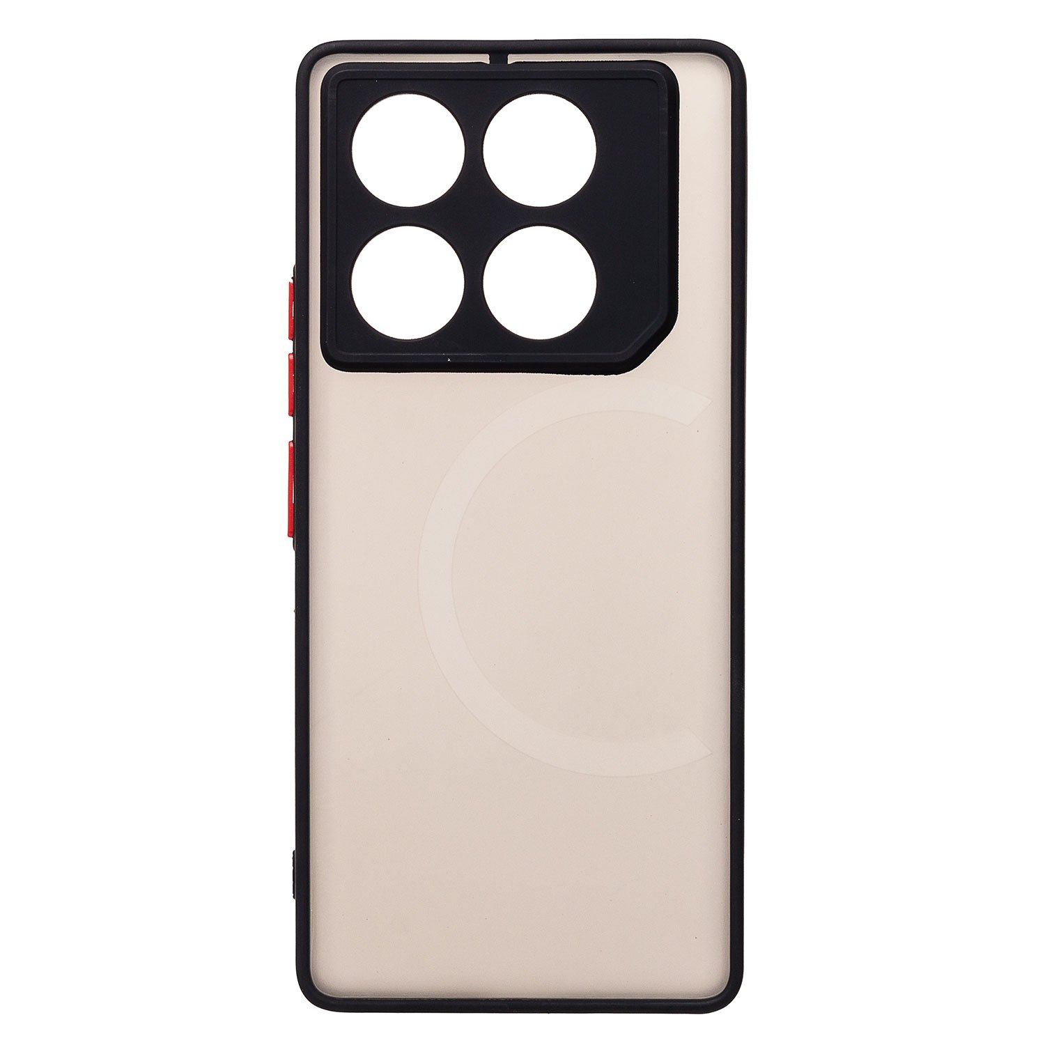 

Чехол Infinix GT 20 Pro пластиковый с окантовкой <черный>