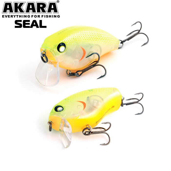 

Воблер Akara Seal 60F 18 гр 5/8 oz 2,4 in A127, Разноцветный, Seal