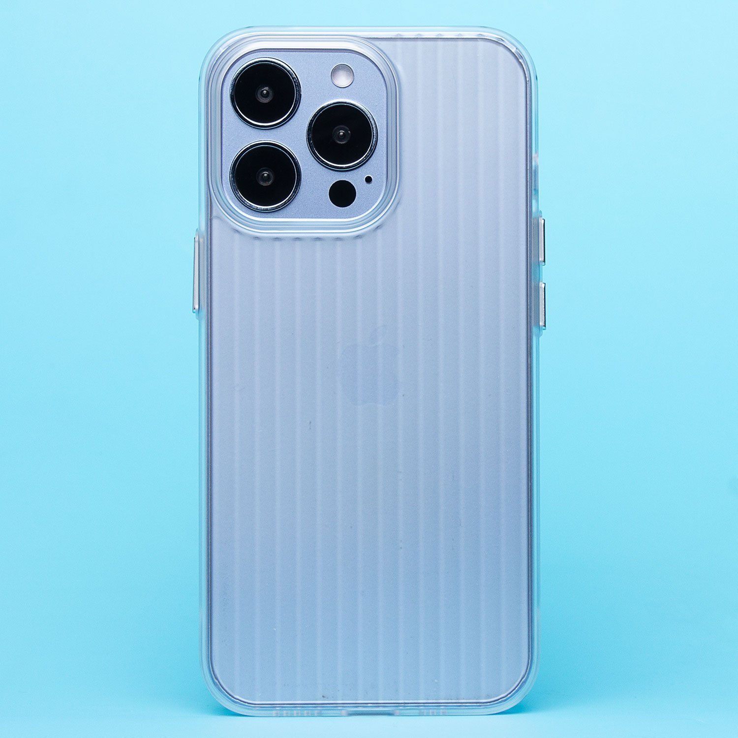 

Чехол iPhone 13 Pro пластиковый рифленый <прозрачный>