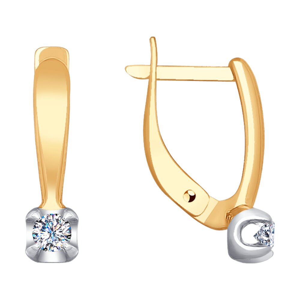 

Серьги из красного золота с бриллиантом Diamant 51-220-00007-1, 51-220-00007-1