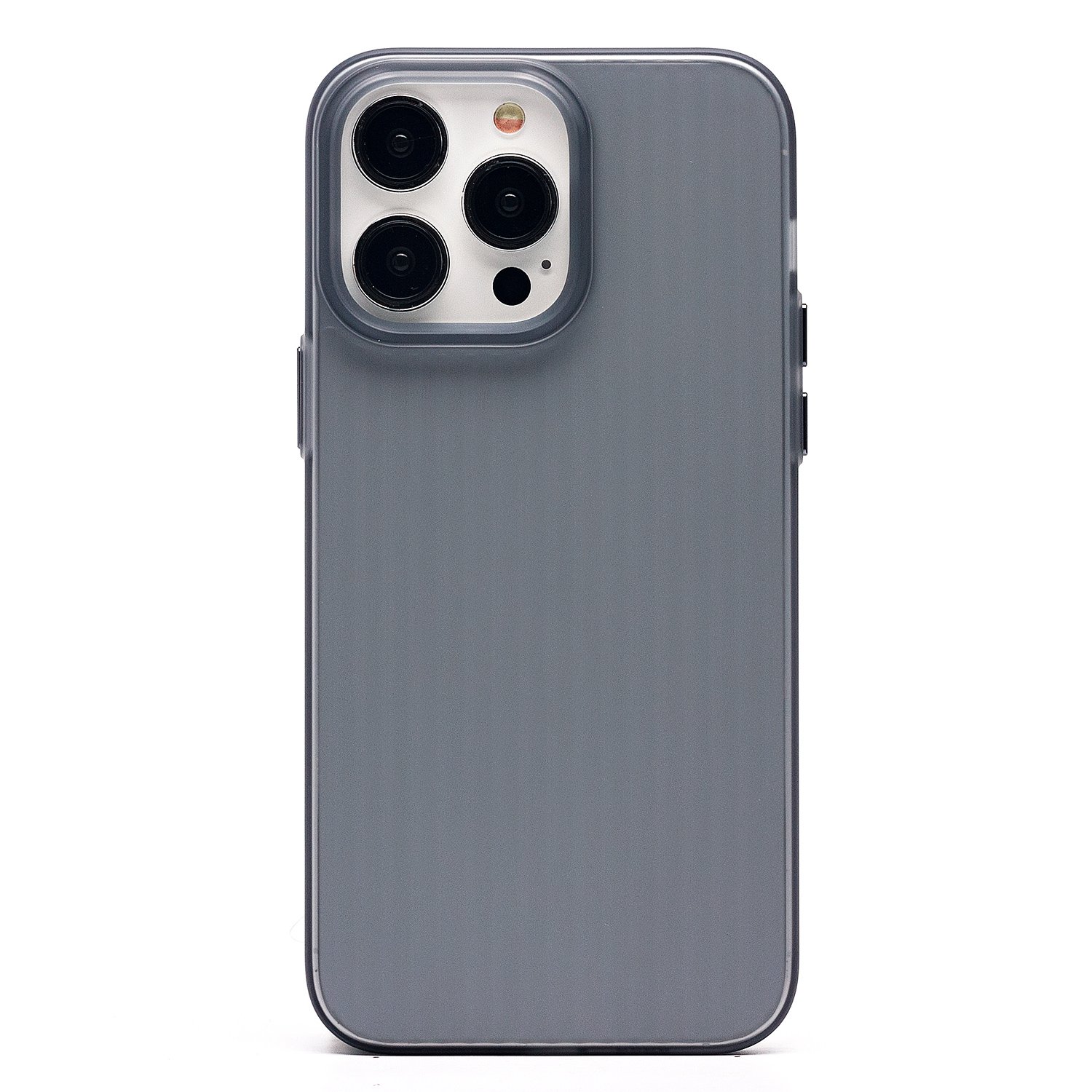 

Чехол iPhone 14 Pro Max пластиковый рифленый <серый>