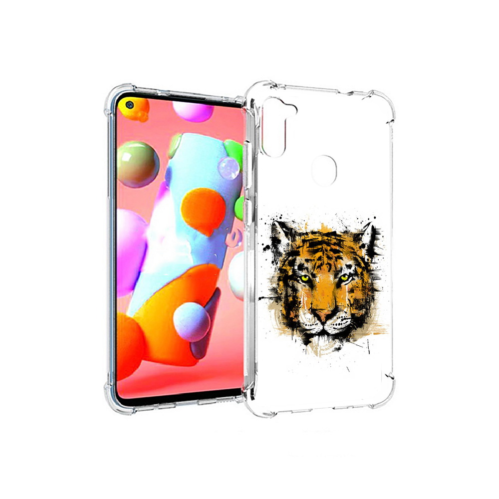 

Чехол MyPads Tocco для Samsung Galaxy A11 тигруля (PT149913.480.643), Прозрачный, Tocco