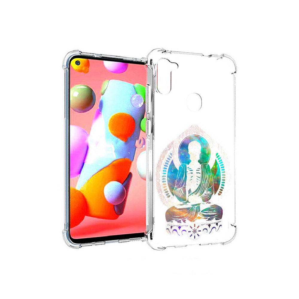

Чехол MyPads Tocco для Samsung Galaxy A11 умный скелет (PT149913.480.653), Прозрачный, Tocco