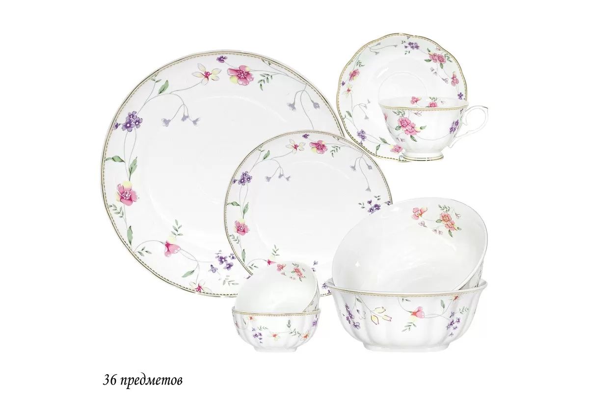 Обеденный сервиз 36пр. ФЛОРЕНС в подарочной упаковке 105-998 118-105-998