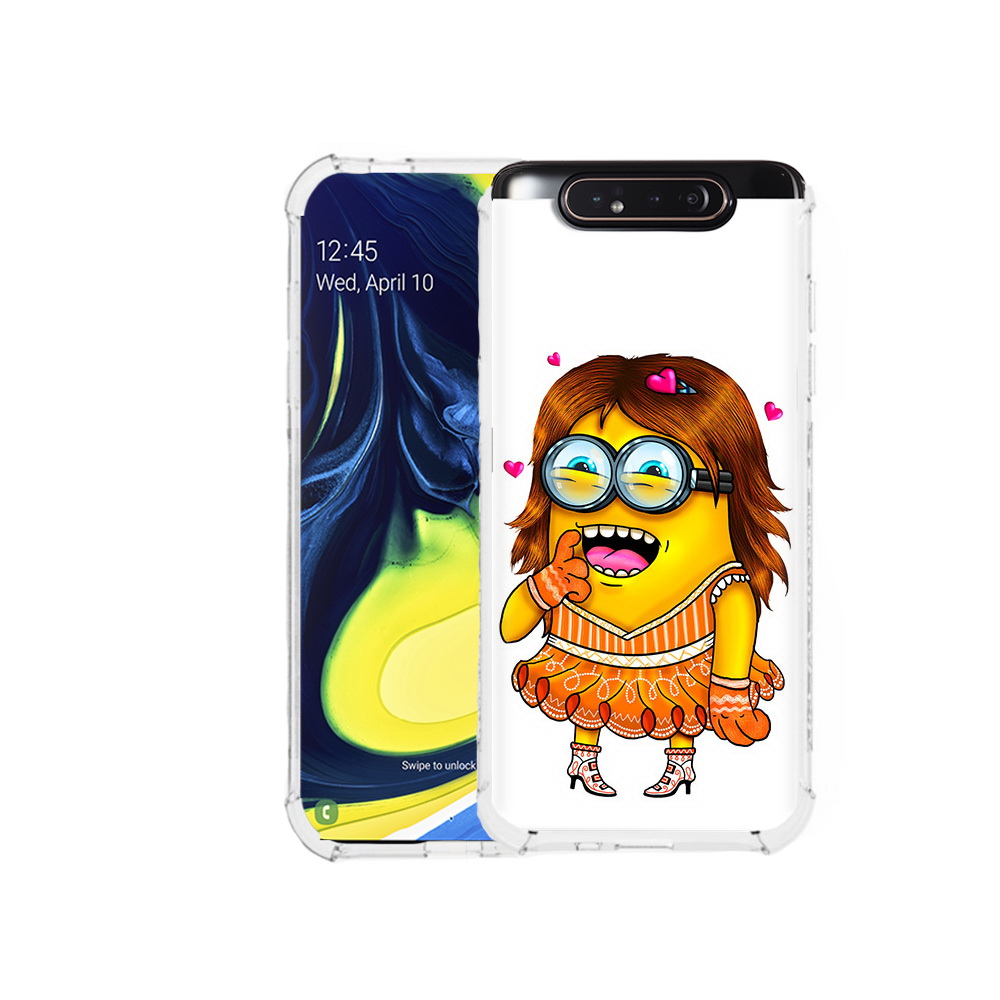 

Чехол MyPads Tocco для Samsung Galaxy A80 Миньон девочка (PT128473.599.116), Прозрачный, Tocco