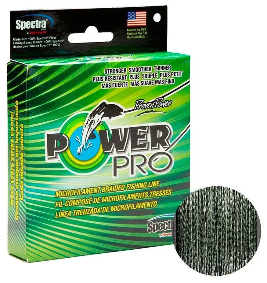 Power Pro Плетеный шнур Power Pro 135m Moss Green d=0,08mm (4,0kg)