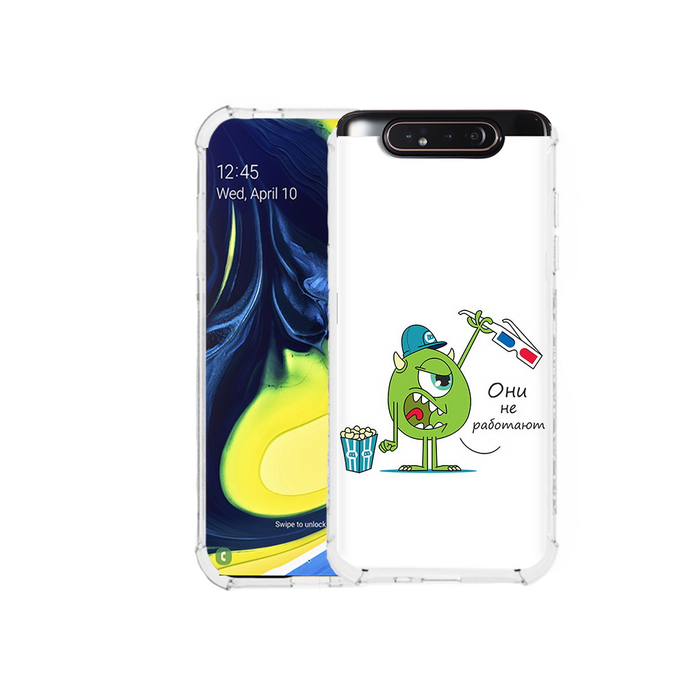 

Чехол MyPads Tocco для Samsung Galaxy A80 Очки не работают (PT128473.599.129), Прозрачный, Tocco