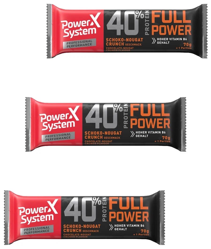 

Power System Power System, Full Power Protein Bar, 70г (Шоколадная нуга), Full Power Protein Bar