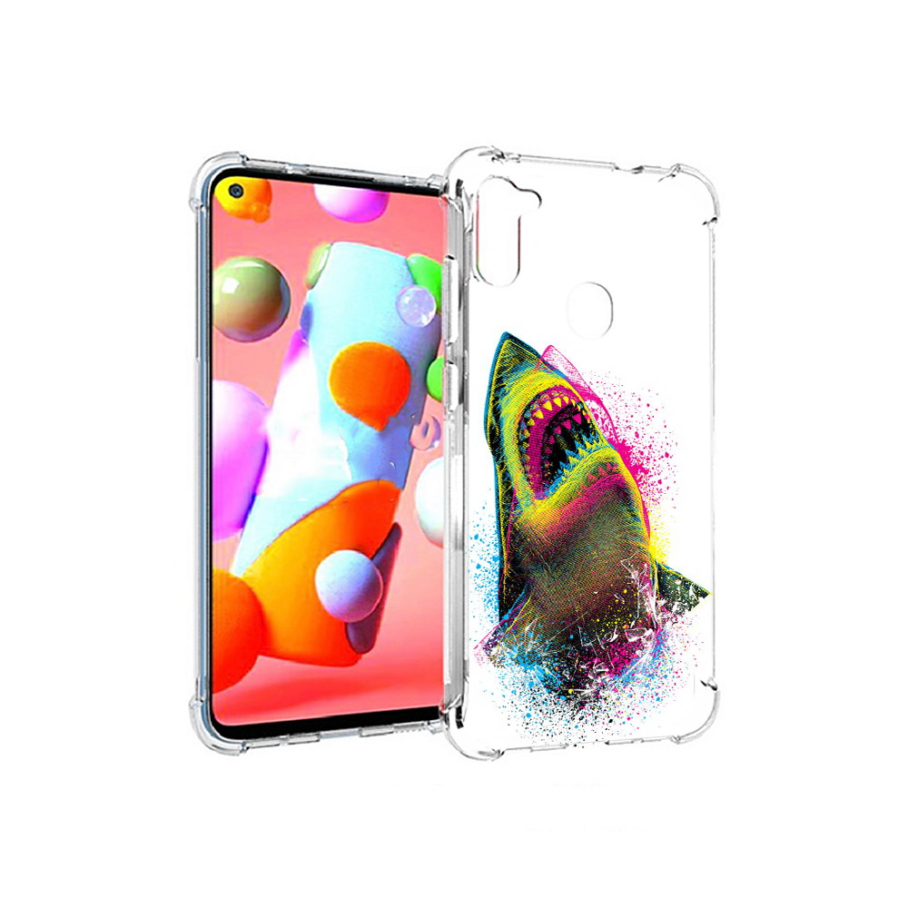 

Чехол MyPads Tocco для Samsung Galaxy A11 челюсти-2 (PT149913.480.674), Прозрачный, Tocco