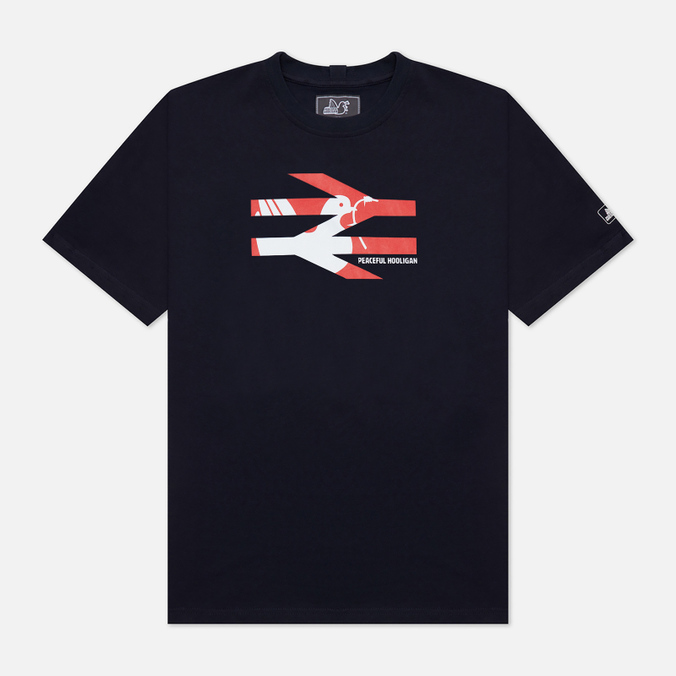 

Мужская футболка Peaceful Hooligan Railway Dove синий, Размер S, Railway Dove