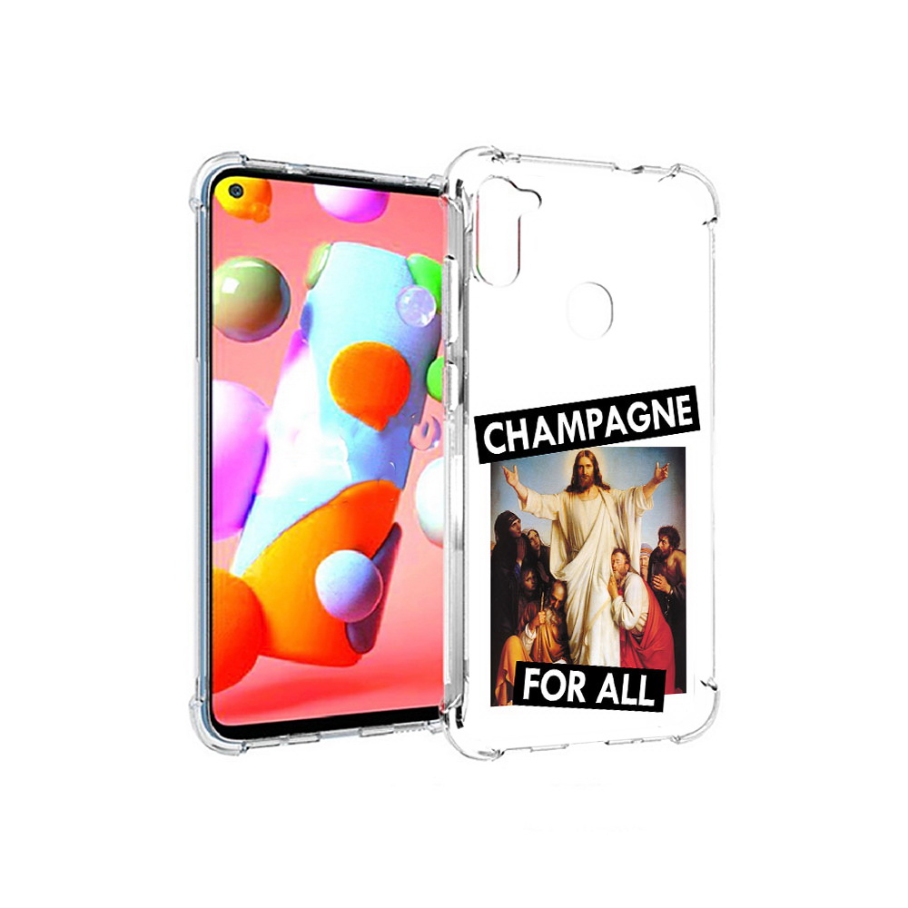 

Чехол MyPads Tocco для Samsung Galaxy A11 шампанское (PT149913.480.697), Прозрачный, Tocco