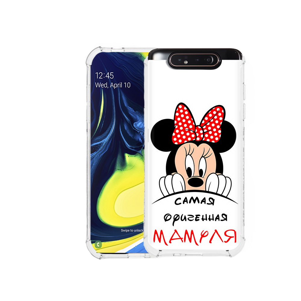 

Чехол MyPads Tocco для Samsung Galaxy A80 Самая лучшая мамуля Мини Маус (PT128473.599.152), Прозрачный, Tocco