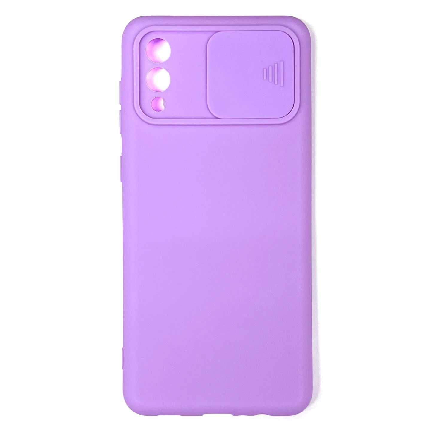 

Силиконовый Чехол для Samsung A02/A022 с задвижкой для камеры лаванда, Samsung A02/A022 с задвижкой