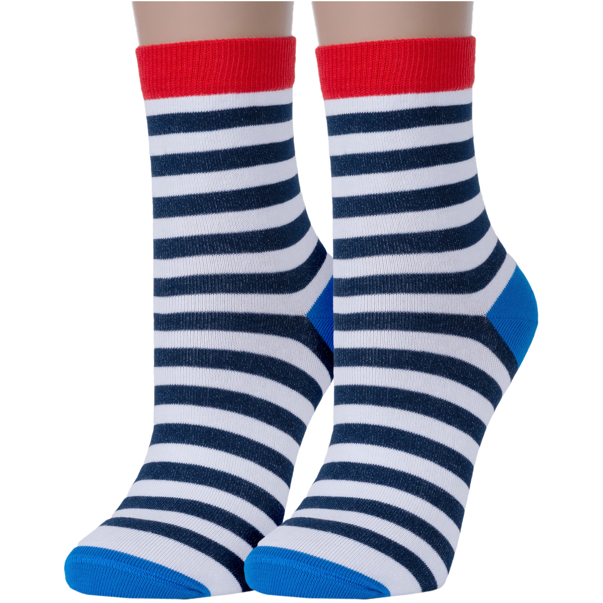 

Комплект носков женских NOSMAG 2-7С-22СП разноцветных 23, Белый;синий, 2-7С-22СП