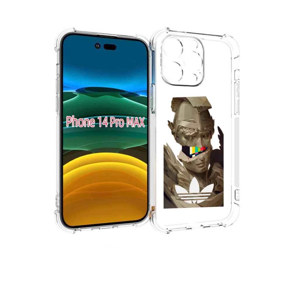 

Чехол MyPads статуя-адидас для iPhone 14 Pro Max, Прозрачный, Tocco