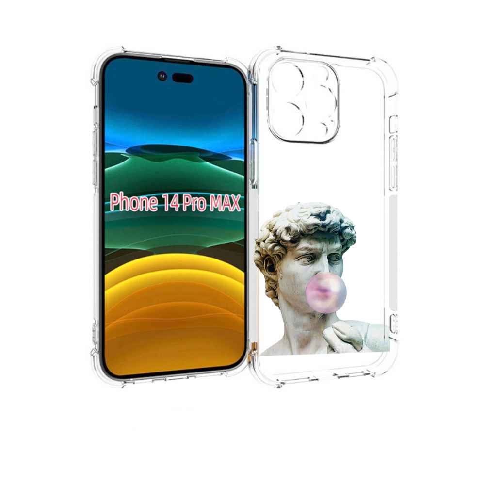 

Чехол MyPads статуя-с-жвачкой для iPhone 14 Pro Max, Прозрачный, Tocco