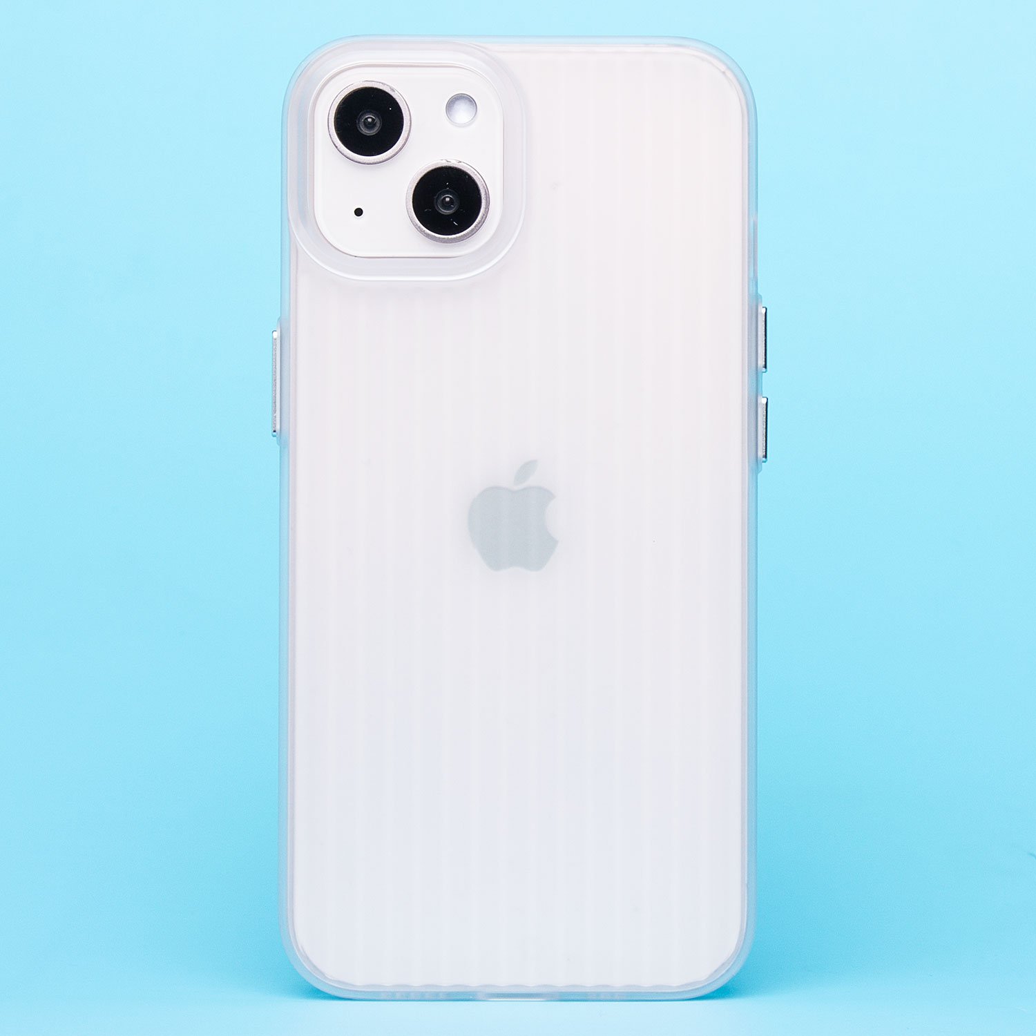 

Чехол iPhone 13, iPhone 14 пластиковый рифленый <прозрачный>