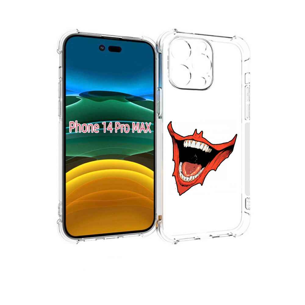 

Чехол MyPads страшная-улыбка для iPhone 14 Pro Max, Прозрачный, Tocco